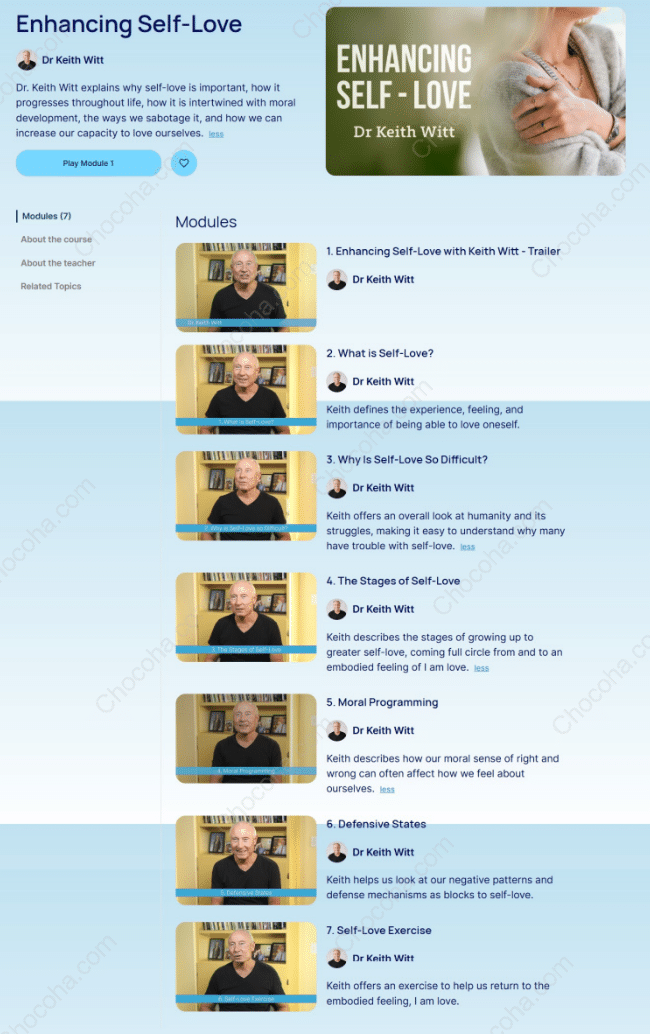 Enhancing Self-Love by Dr Keith Witt enhancing-self-love-by-dr-keith-witt-free-download